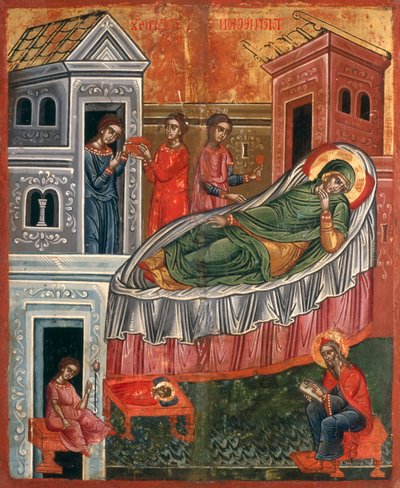 The Birth of John the Baptist by Greek School